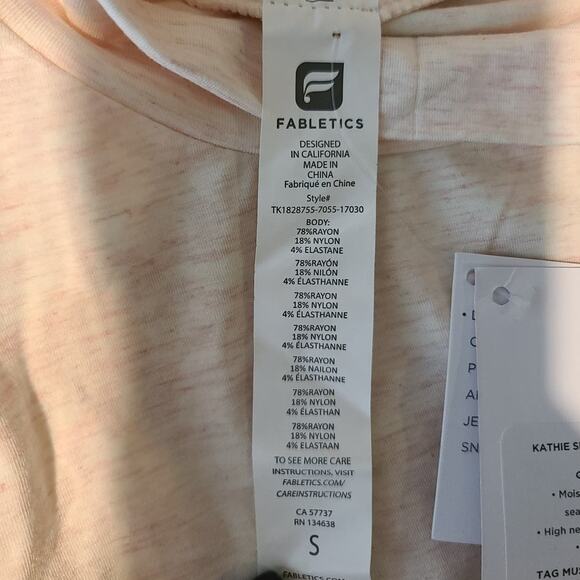 NWT Fabletics Kathie sleeveless high neck mock neck ruched tank top - SMALL - Picture 3 of 6